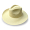 Fashion hat creamy-white color